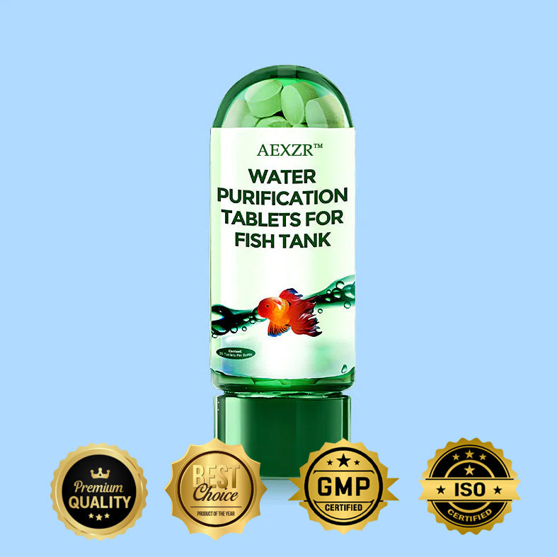 AEXZR™ Powerful Aquarium Ⓒⓡⓨⓢⓣⓐⓛ Ⓒⓛⓔⓐⓡ Water Purification Tablet