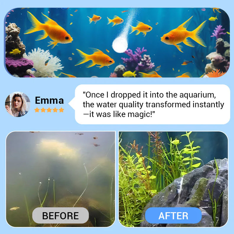 AEXZR™ Powerful Aquarium Ⓒⓡⓨⓢⓣⓐⓛ Ⓒⓛⓔⓐⓡ Water Purification Tablet