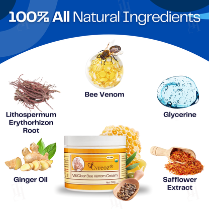 🔥Hot Sales - 50% OFF🐝Cvreoz® VitiClear Bee Venom Cream