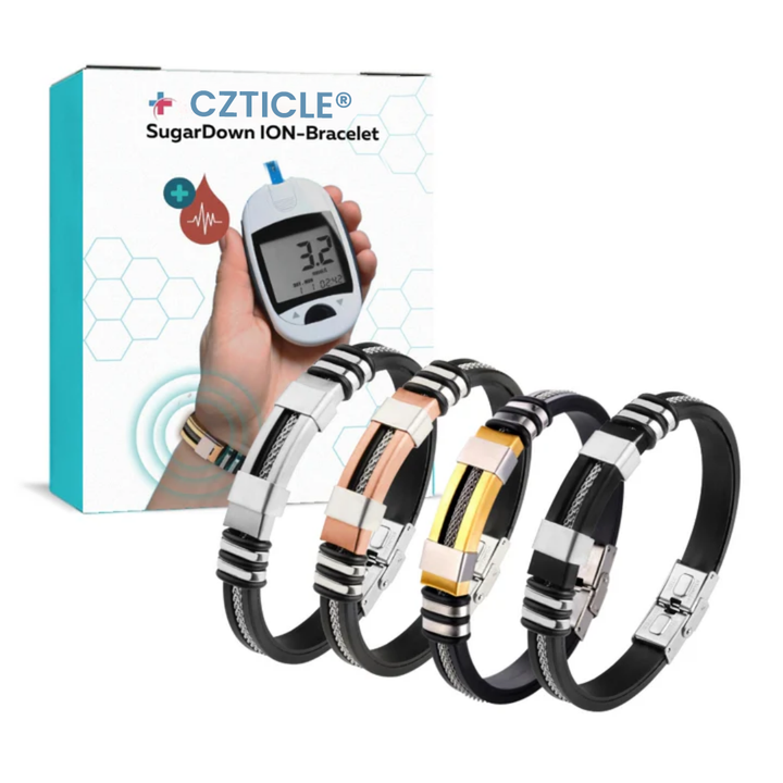 🌟 Official Store | Experience Optimal Glucose Control with CZTICLE® SugarDown ION-Bracelet🔥 Your Stylish Solution for Diabetes Management!✅