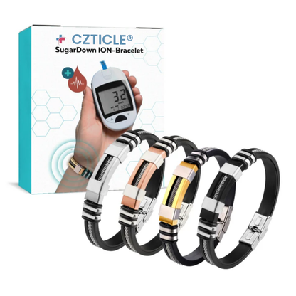 🌟 Official Store | Experience Optimal Glucose Control with CZTICLE® SugarDown ION-Bracelet🔥 Your Stylish Solution for Diabetes Management!✅