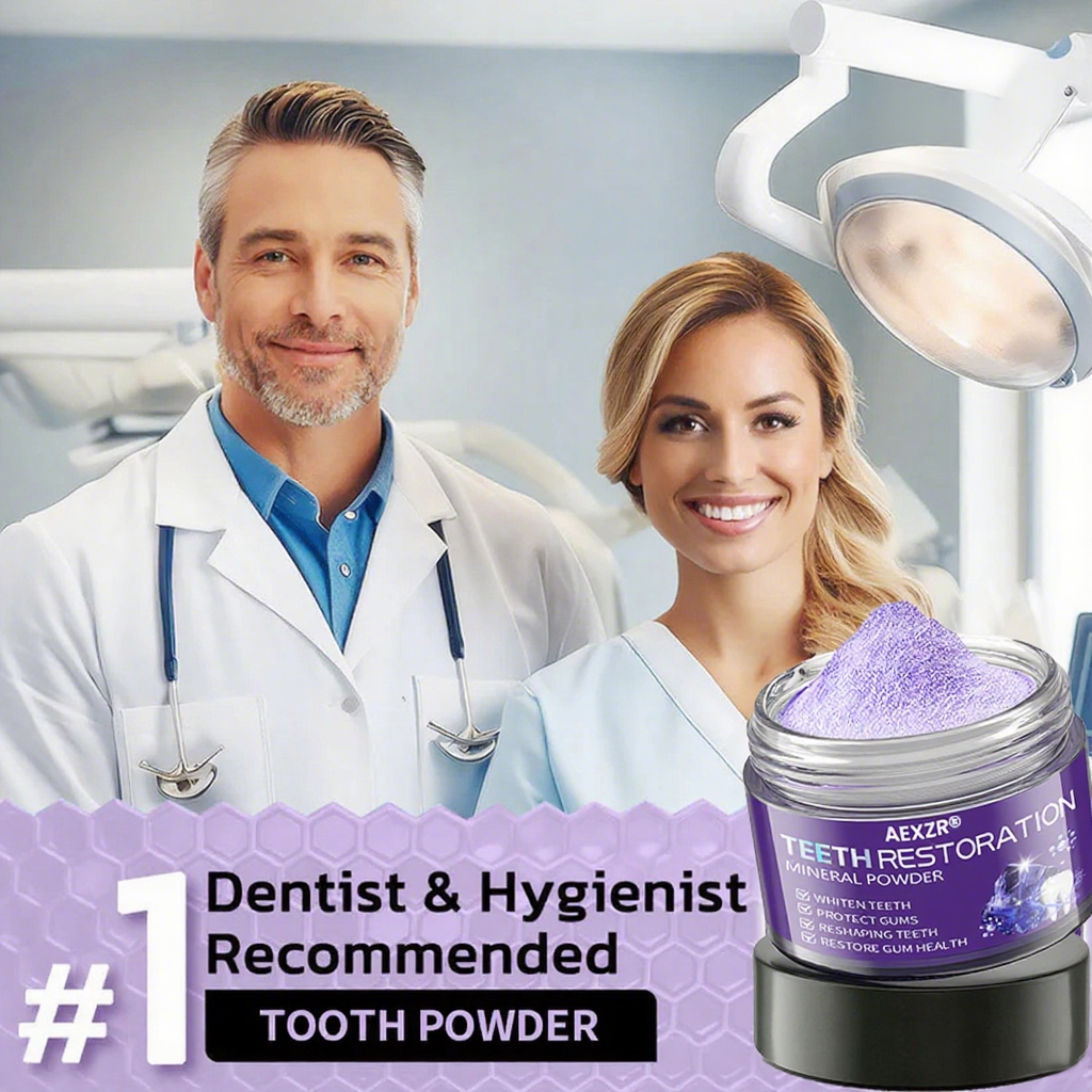 🌟 Official Store |🔥LAST 31 JAR LEFT🌿 AEXZR® Teeth Restoration Mineral Powder