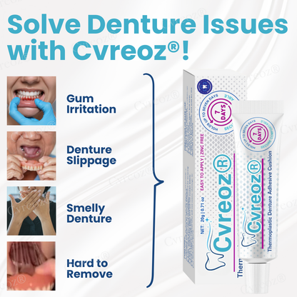 🌟 Official Store | Cvreoz® Thermoplastic Denture Adhesive Cushion🦷 Secure Your Smile with Confidence!