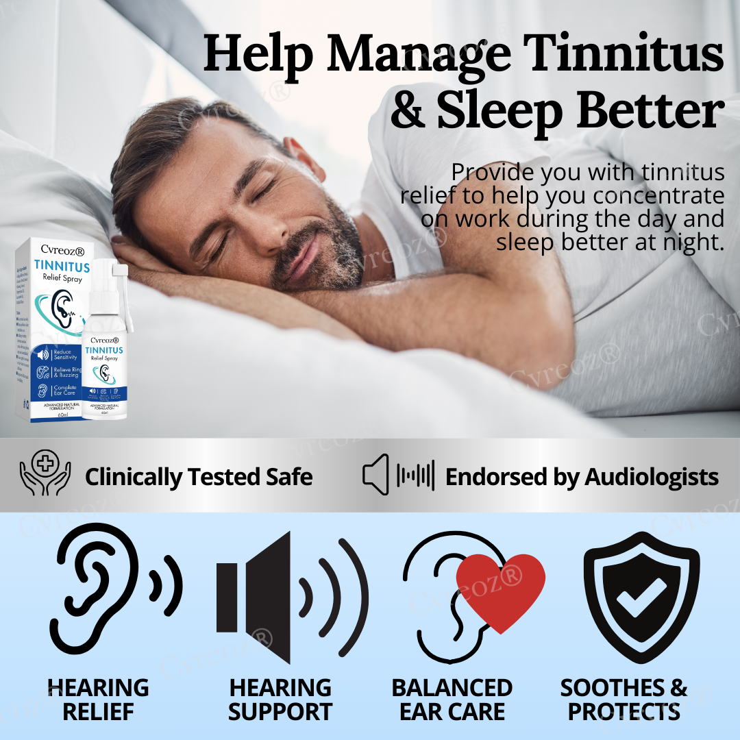 🔥FDA Designated Medical Online Store | 🌿Cvreoz® Tinnitus Relief Spray – Find Your Peace!