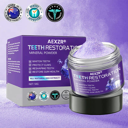 🌟 Official Store |🔥LAST 31 JAR LEFT🌿 AEXZR® Teeth Restoration Mineral Powder