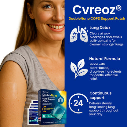 The FDA-Approved Solution🔥Cvreoz® DoubleNano COPD Support Patch - Already sold over 300,000 units worldwide✅