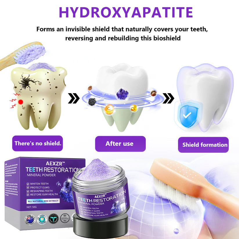 AEXZR™ Teeth Restoration Mineral Powder - 🦷 Restore, Repair, Smile Brighter!😁