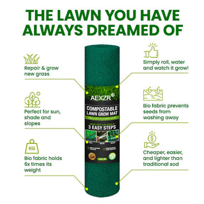 🏆Official Store | 🌟 Few Stocks Available🌟AEXZR®  Compostable Lawn Grow Mat 🔥Hot Sale - 50% OFF🌿