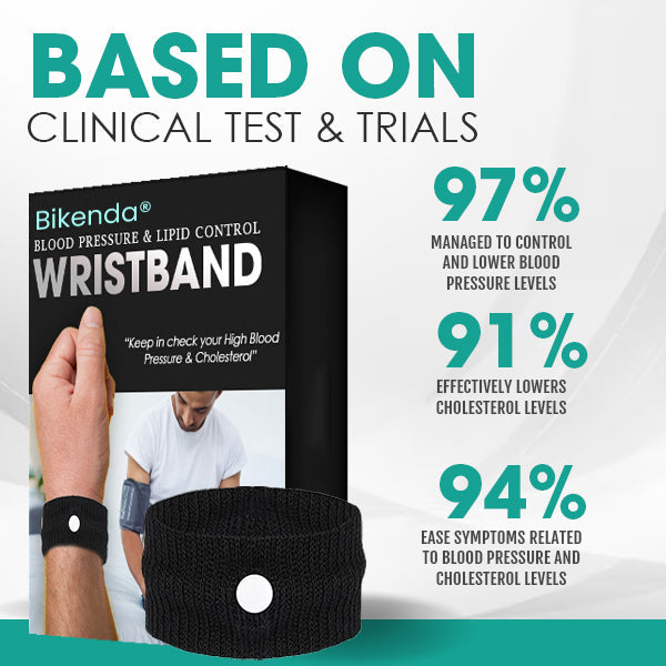 🌟 Official Store | Bikenda® Blood Pressure & Lipid Control Wristband✅Take Control of Your Blood Pressure Naturally🌿Improve Your Heart Health Today!