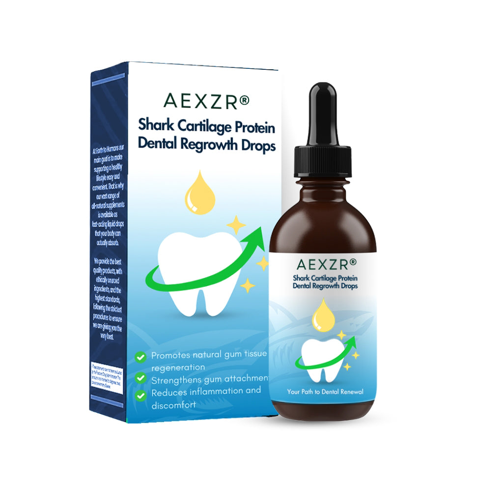 AEXZR® Shark Cartilage Protein Dental Regrowth Drops -  ⚡Exclusive Discounts on EVERY PURCHASE ⚡ Don't Miss Out! ⏳ Limited Offer Only! Hurry!!.