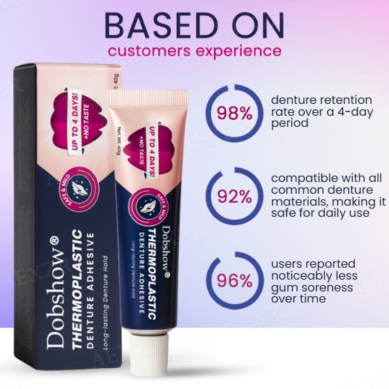 🔥Hot Sales - 50% OFF🦷Dobshow® Thermoplastic Denture Adhesive