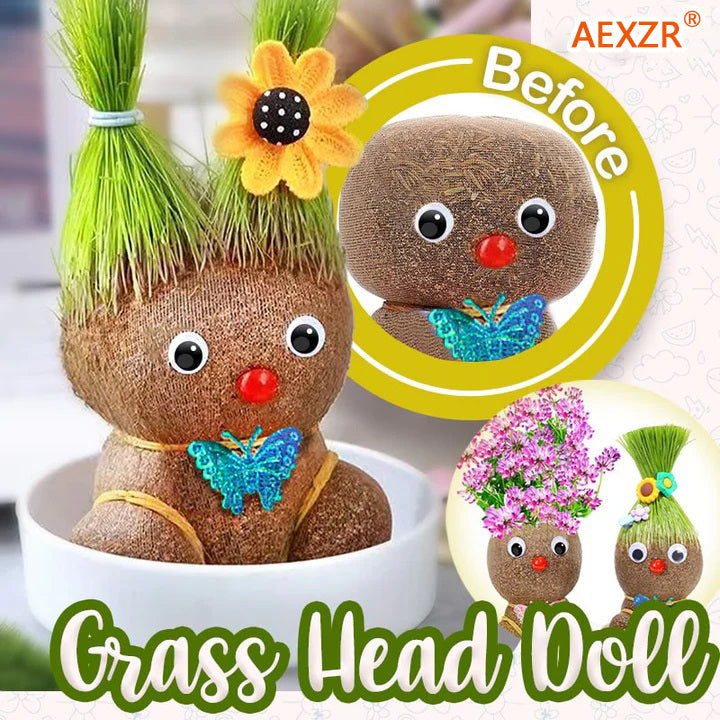 AEXZR® Grass Head Doll