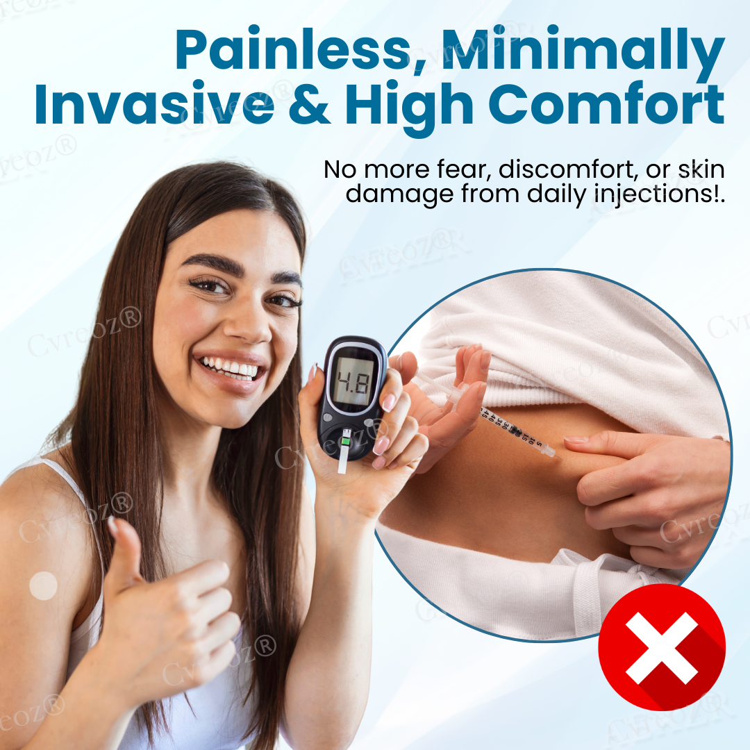 🌟 Official Store | Cvreoz® InsuliNeedle Glucose Control Microneedling Patch🔥Empower Your Health Safely!✅