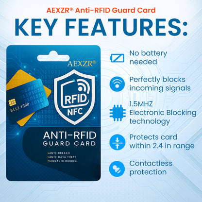 🌟 Official Store |Limited Stocks Available🔥Hot Sale - 50% OFF🌿AEXZR® Anti-RFID Guard Card