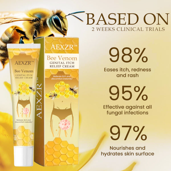 AEXZR™ Bee Venom Genital Itch Relief Cream - Recommended & Trusted By Experts!👩‍⚕️