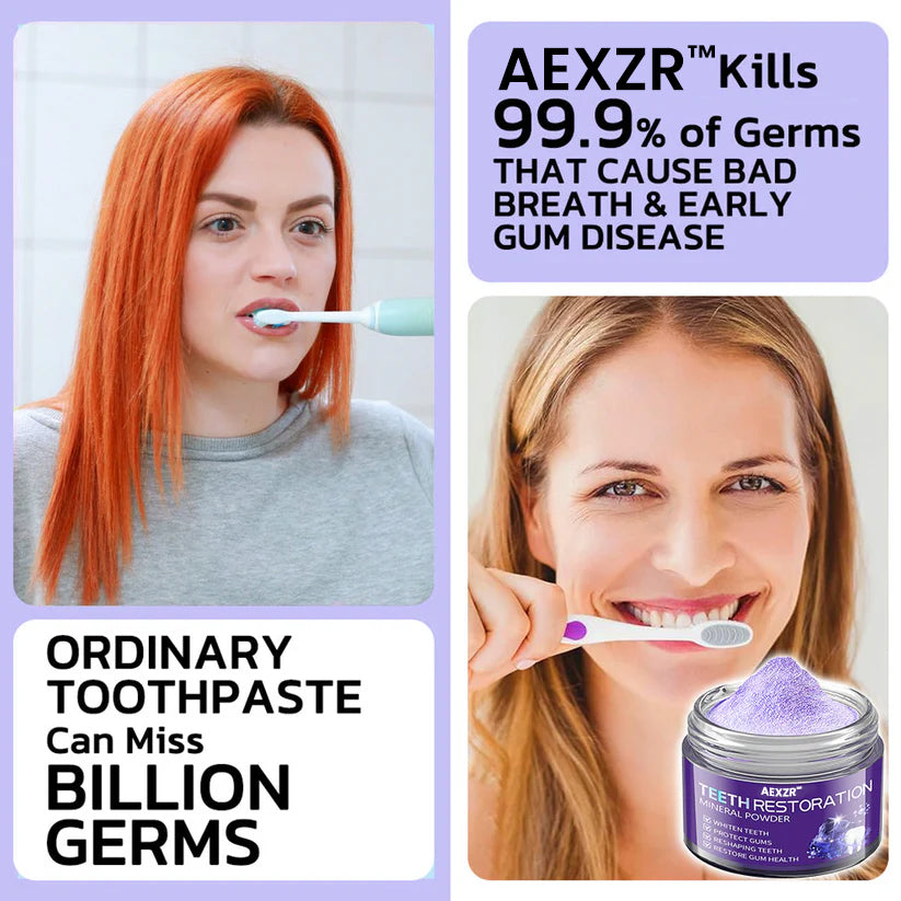 AEXZR™ Teeth Restoration Mineral Powder - 🦷 Restore, Repair, Smile Brighter!😁