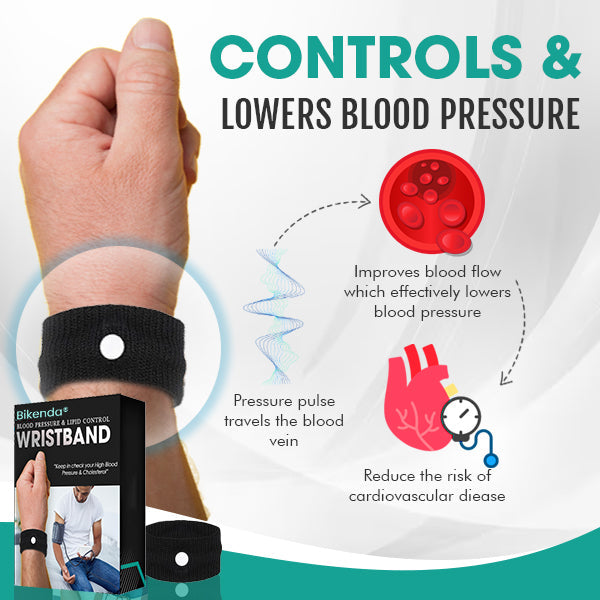 🌟 Official Store | Bikenda® Blood Pressure & Lipid Control Wristband✅Take Control of Your Blood Pressure Naturally🌿Improve Your Heart Health Today!