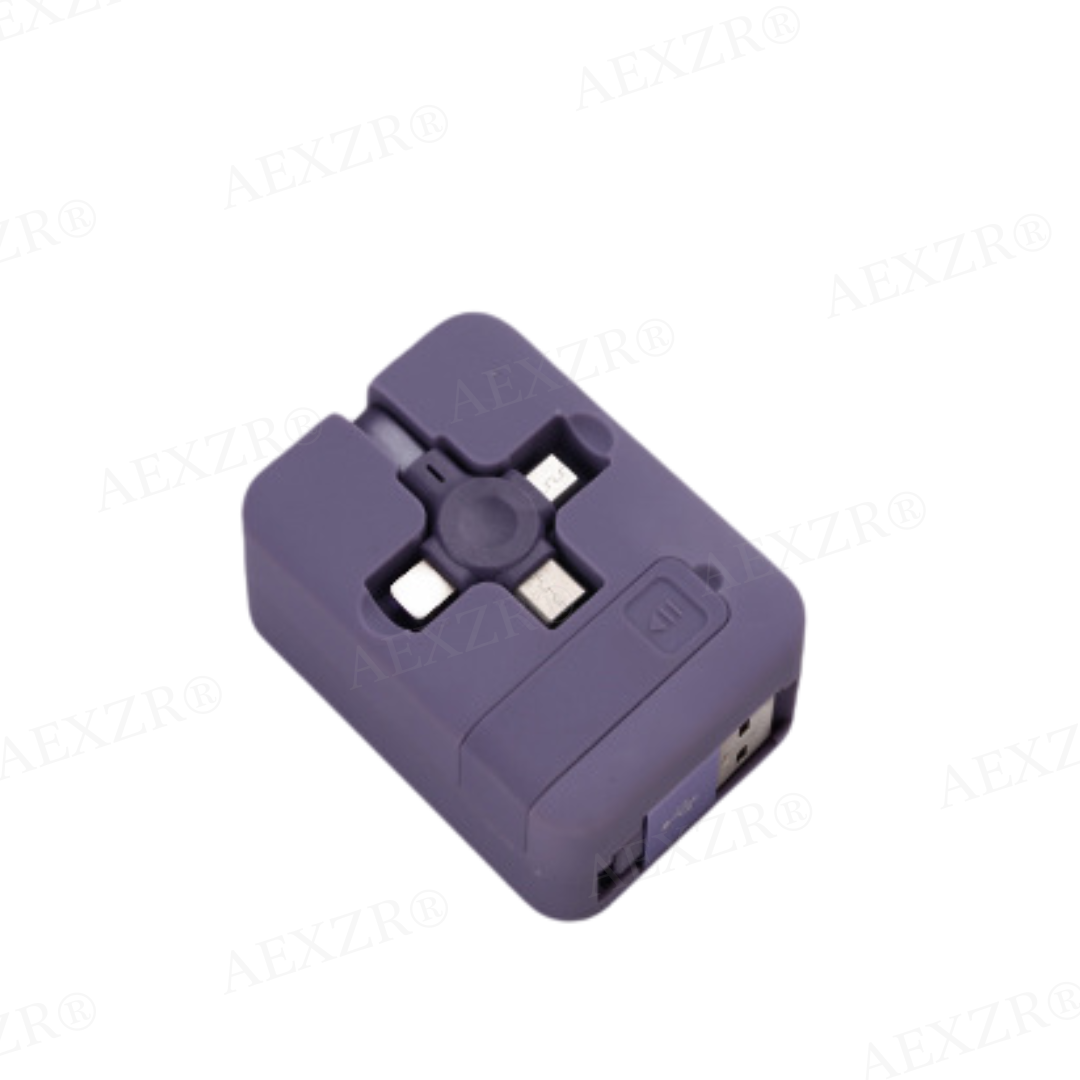 AEXZR® Three-in-One Charging Cable Roll 🅻🅸🅼🅸🆃🅴🅳 🅳🅸🆂🅲🅾🆄🅽🆃🆂 🆄🅿 🆃🅾 7️⃣0️⃣%