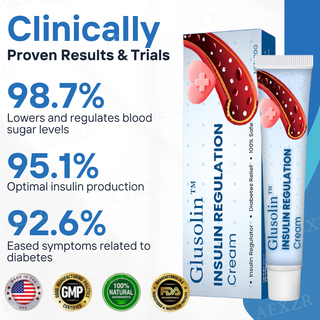Glusolin™ Insulin Regulation Cream - 🔥Clinically Proven And Trusted By Experts!🔥