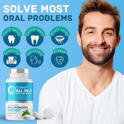 Cvreoz® All-in-1 Oral Cure Tablet - 👩‍⚕️ Recommended by Experts! 🔥 30-Days Money-Back Guarantee! 💰