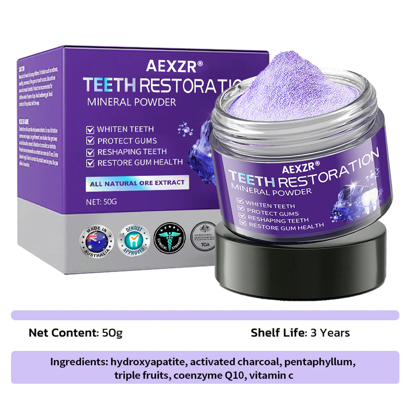 🌟 Official Store | AEXZR® Teeth Restoration Mineral Powder – Your Solution for a Healthier Smile!