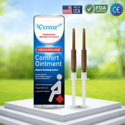 🌿 Official Store | Cvreoz® Hemorrhoid Comfort Ointment ✅ End Your Discomfort—70% Off Today!
