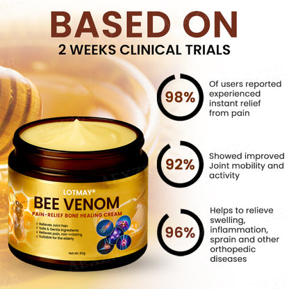 🔥LAST 33 PCS LEFT🌿 LOTMAY® Bee Venom Pain-Relief Bone Healing Cream (5𝟘% 𝕆𝔽𝔽 𝗘𝗡𝗗𝗦 𝗜𝗡 𝟭𝟬 𝗠𝗜𝗡𝗨𝗧𝗘𝗦)
