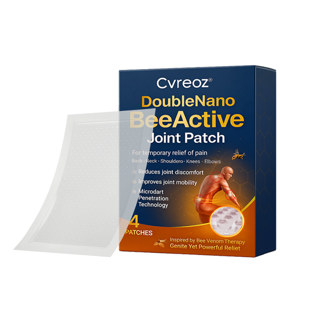 ✅⭐Official Store: Cvreoz® DoubleNano BeeActive Joint Patch –🐝 🦵Relief for Shoulder, Neck, Back & Knee Pain in 10 Minutes!