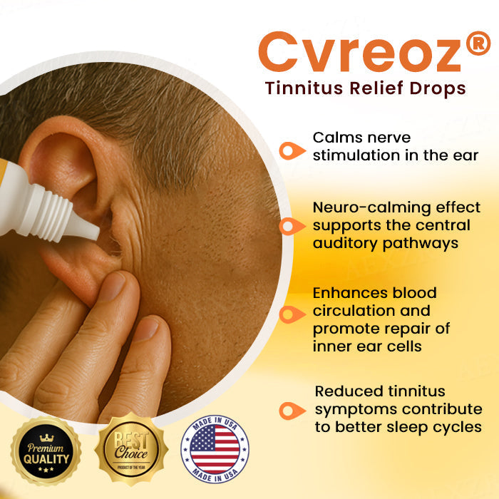 🌟 Official Store | Cvreoz® Tinnitus Relief Drops✅ Quiet the Ringing and Reclaim Your Silence!