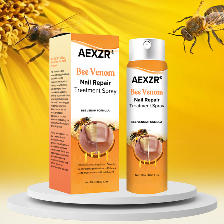 🔥Hot Sales - 50% OFF🔥AEXZR® Bee Venom Nail Repair Treatment Spray