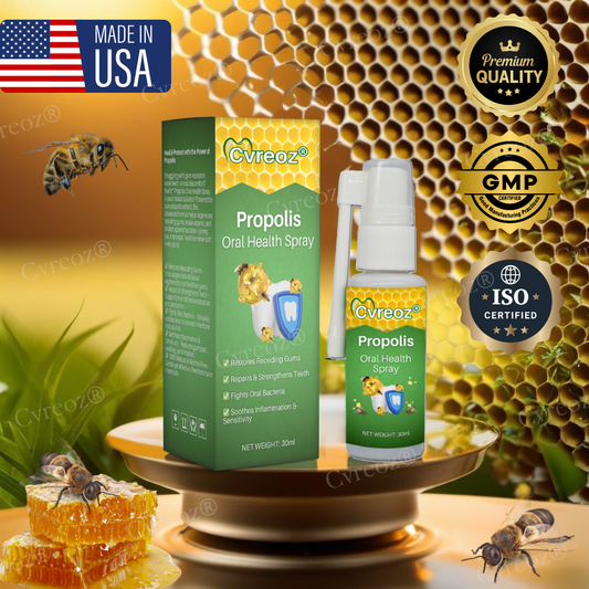 🌟 Official Store | Cvreoz® Propolis Oral Health Spray – Your Natural Solution for Healthy Gums!