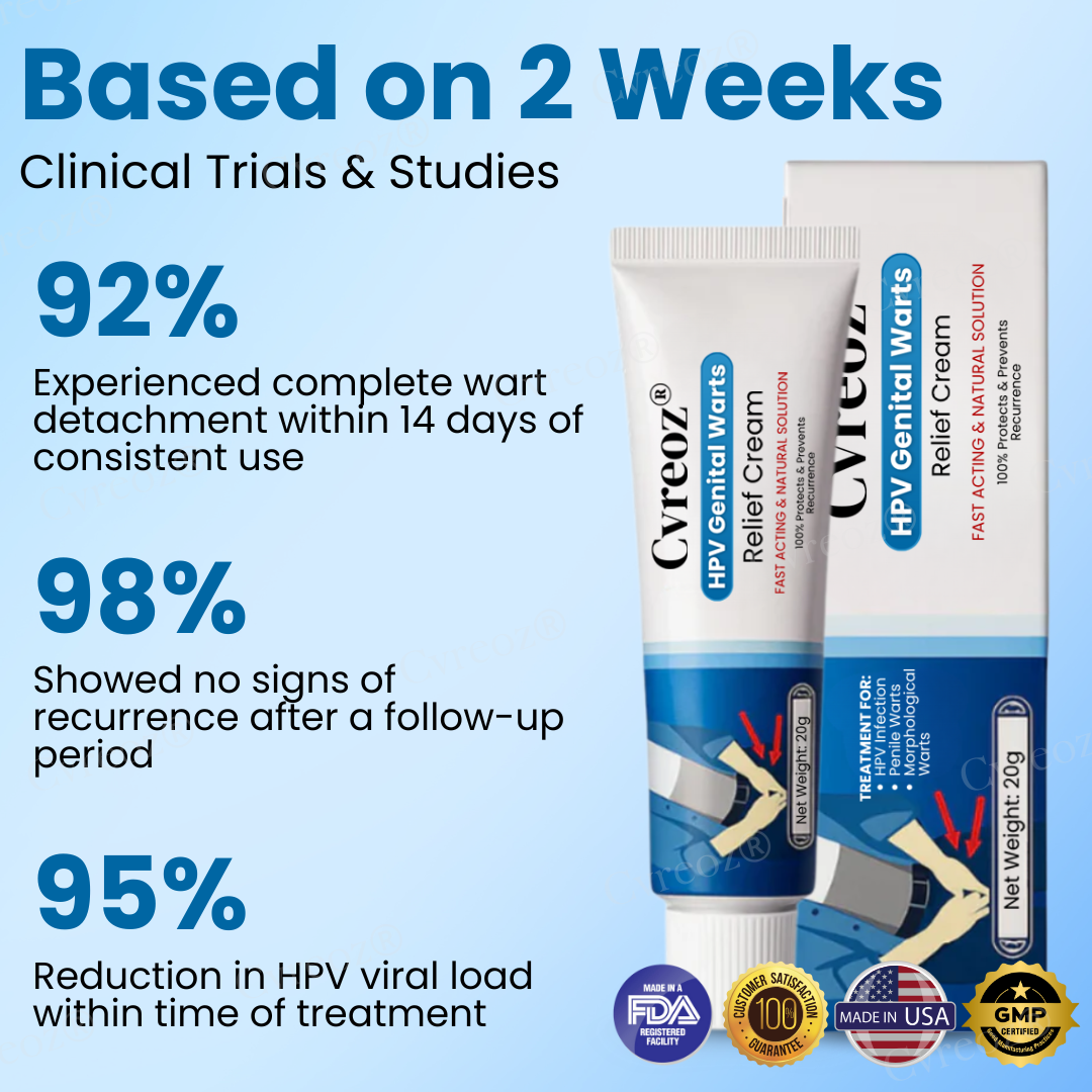 15 Pieces LEFT!!.. Cvreoz® HPV Genital Warts Relief Cream ✅ 70% Off! Ends in 10 Minutes💨💙