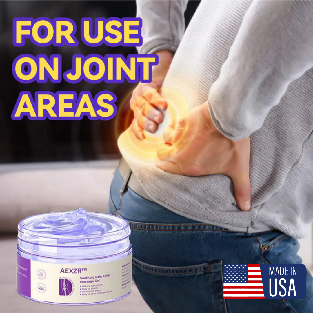 AEXZR™ Turmeric & Emu Oil Arthritis Soothing Pain Relief Massage Gel 👨‍⚕️American Osteopathic Association (AOA) Approved