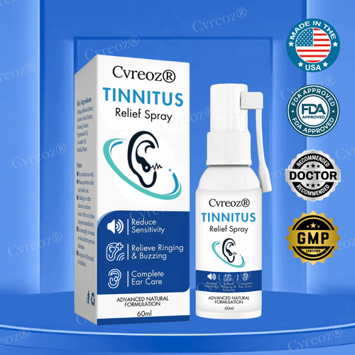 🔥FDA Designated Medical Online Store | 🌿Cvreoz® Tinnitus Relief Spray – Find Your Peace!