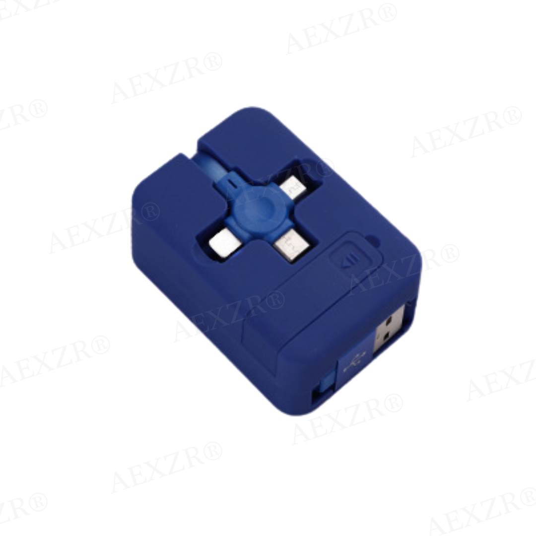 AEXZR® Three-in-One Charging Cable Roll 🅻🅸🅼🅸🆃🅴🅳 🅳🅸🆂🅲🅾🆄🅽🆃🆂 🆄🅿 🆃🅾 7️⃣0️⃣%