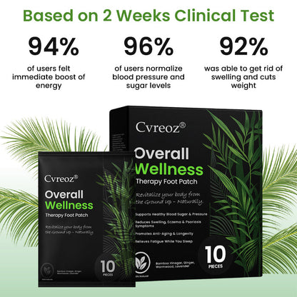 🌟 Official Store | Cvreoz® Overall Wellness Therapy Foot Patch🌿 Revitalize Your Health from the Ground Up!