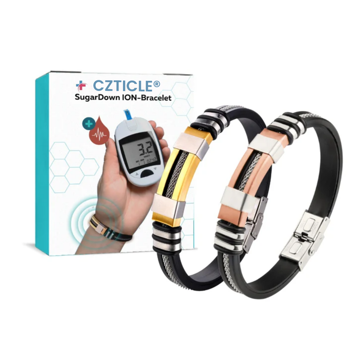 🌟 Official Store | Experience Optimal Glucose Control with CZTICLE® SugarDown ION-Bracelet🔥 Your Stylish Solution for Diabetes Management!✅