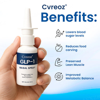 Official Store | Cvreoz® GLP-1 Nasal Spray✅Just once a week, visible changes in 7 days🔥For Obesity, cardiovascular health, diabetes, sleep apnea, joint issues, and more