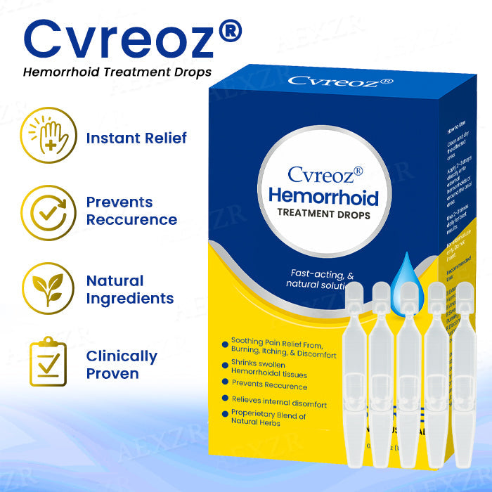 🔥Official Store| Cvreoz® Hemorrhoid Treatment Drops✅ Find Relief from Hemorrhoids Today!