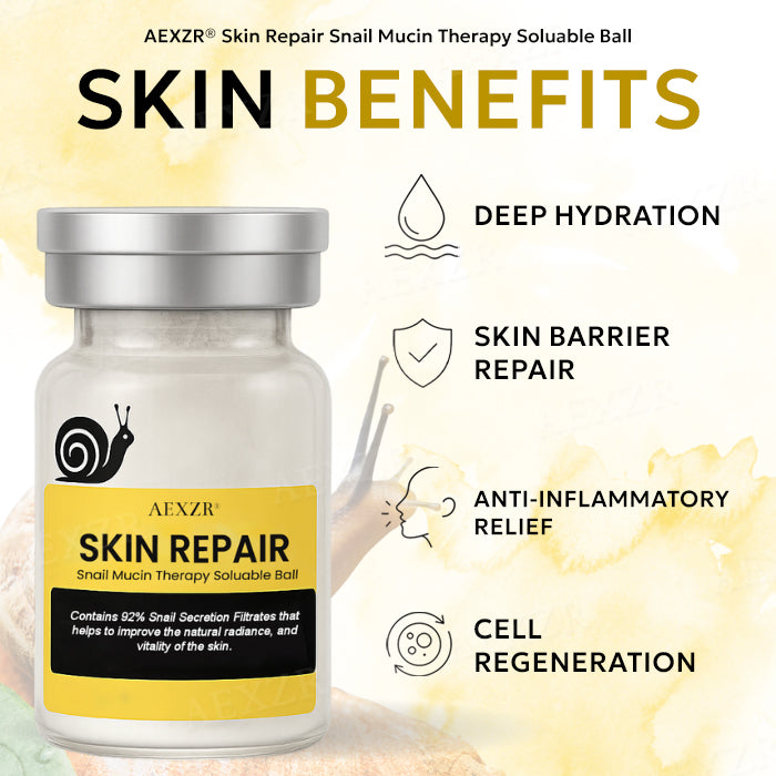 🌟 Official Store | AEXZR® Skin Repair Snail Mucin Therapy Soluble Ball🐌 – Heal Your Skin, Restore Your Confidence! AEXZR® Skin Repair Snail Mucin Therapy Soluable Ball✨