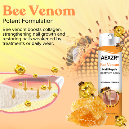 🔥Hot Sales - 50% OFF🔥AEXZR® Bee Venom Nail Repair Treatment Spray