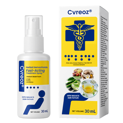 🌟 Official Store | Cvreoz® Herbal Hemorrhoids Fast-Acting Treatment Spray – Your Quick Relief Solution!