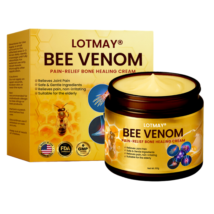 🔥LAST 33 PCS LEFT🌿 LOTMAY® Bee Venom Pain-Relief Bone Healing Cream (5𝟘% 𝕆𝔽𝔽 𝗘𝗡𝗗𝗦 𝗜𝗡 𝟭𝟬 𝗠𝗜𝗡𝗨𝗧𝗘𝗦)