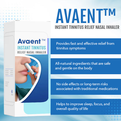 Avaent™ Instant Tinnitus Relief Nasal Inhaler - 👩‍⚕️ Recommended by Experts! 🔥 30-Days Money-Back Guarantee! 💰
