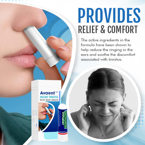 Avaent™ Instant Tinnitus Relief Nasal Inhaler - 👩‍⚕️ Recommended by Experts! 🔥 30-Days Money-Back Guarantee! 💰