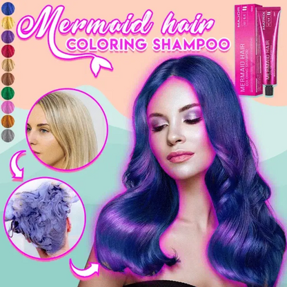 Mermaid Hair Coloring Shampoo - Huge Discount  🚨 Final Call - Offer Ends in 10 Minutes! 🚨 Act Quickly to Save! 💰